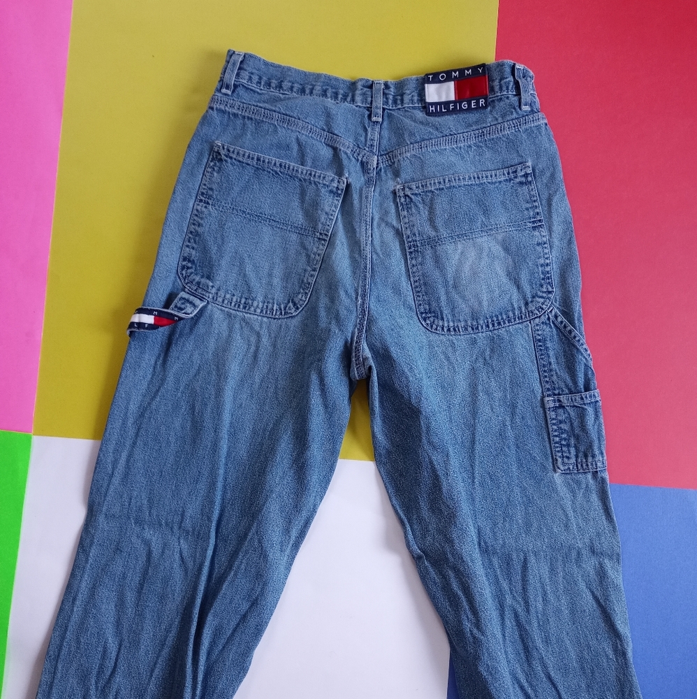 *Sold*Vintage Tommy Hilfiger Carpenter Denim Jeans - Picture 1 of 10